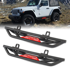 Steel Side Steps for 2018-2024 Wrangler JLU 2 Doors-1