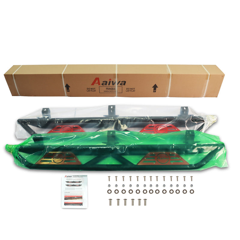 Steel Side Steps for 2018-2024 Wrangler JLU 4 Doors-05