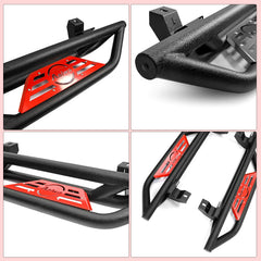 Steel Side Steps for 2018-2024 Wrangler JLU 4 Doors-07