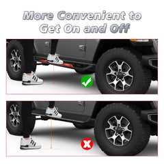 Steel Side Steps for 2020-2024 Jeep Gladiator JT 4 Doors-5