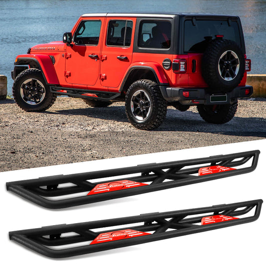 Steel Side Steps for 2020-2024 Jeep Gladiator JT 4 Doors-