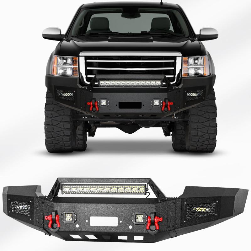 Steel_Front_Bumper_with_Winch_Plate_LED_Spotlights_For_2007-2013_GMC_Sierra_1500-6