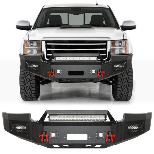 Steel_Front_Bumper_with_Winch_Plate_LED_Spotlights_For_2007-2013_GMC_Sierra_1500-8