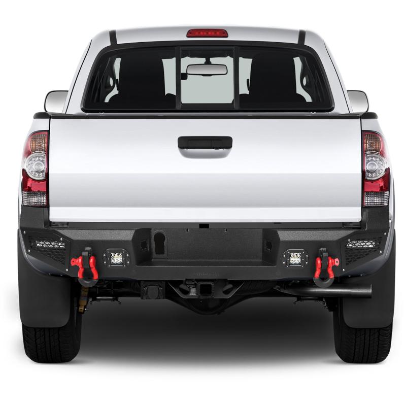 Tacoma Rear Bumper with LED Spotlights D-rings Fits Tacoma 2016-2023-7