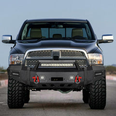 Front Bumper for 2006-2009 RAM 2500丨3500 with Winch Plate & LED lights & D-Rings & Sensor Holes-7