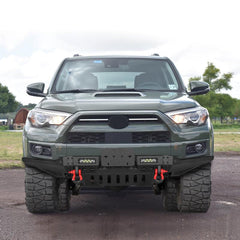 Front Bumper for 2015-2020 Toyota 4Runner with D-Rings & Winch Plate & LED Lights-7