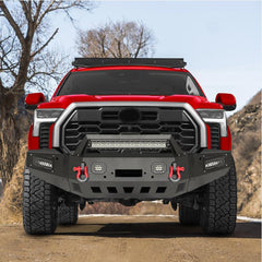 Front Bumper for 2022-2024 Toyota Tundra with Winch Plate & LED Lights & D-Rings-6