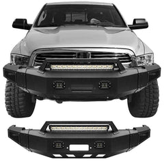 Front Bumper is fit for 2010-2018 RAM 2500丨3500 with Winch Plate and LED lights-1