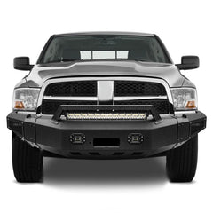 Front Bumper is fit for 2010-2018 RAM 2500丨3500 with Winch Plate and LED lights-4