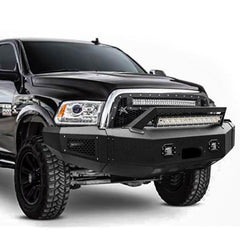 Front Bumper is fit for 2010-2018 RAM 2500丨3500 with Winch Plate and LED lights-6
