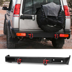 Front and Rear Bumper for 1999-2004 Land Rover Discovery2 with LED Lights & D-Rings & Sensor Holes-10