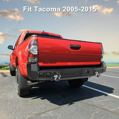 Front and Rear Bumper for 2005-2015 Toyota Tacoma with D-Rings & Winch Plate & LED Lights-12