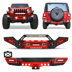 FrontandRearBumperfor2018-2025WranglerJLwithWinchPlate_LEDLights_D-Rings-1