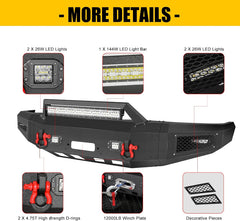 Heavy-dutySteelFrontBumperfor1992-1997F150F250F350-2