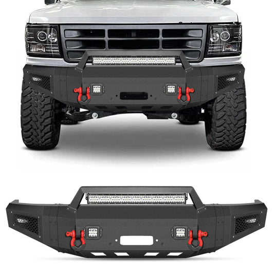 Heavy-dutySteelFrontBumperfor1992-1997F150F250F350-1