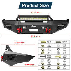 Heavy-dutySteelFrontBumperfor1995-2004ToyotaTacomawithD-Rings_LEDLights_WinchPlate--2