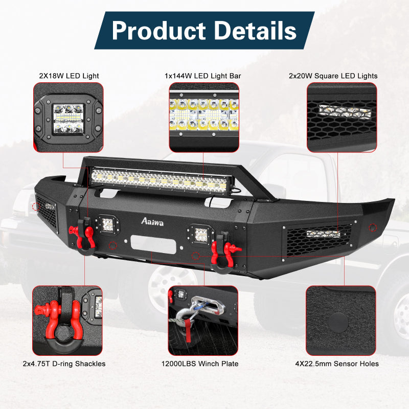 Heavy-dutySteelFrontBumperfor1995-2004ToyotaTacomawithD-Rings_LEDLights_WinchPlate-3