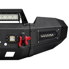 Heavy-duty Steel Front Bumper for 2004-2006 F150 with Winch Plate & LED Lights &Sensor Holes-07
