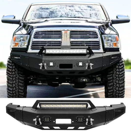 Heavy-duty_Steel_Front_Bumper_for_2010-2018_RAM_2500_3500_with_Winch_Plate_LED_lights_D-Rings_Sensor_Holes-01