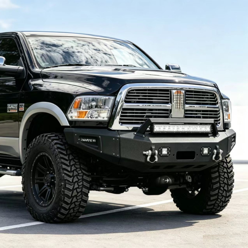 Heavy-duty_Steel_Front_Bumper_for_2010-2018_RAM_2500_3500_with_Winch_Plate_LED_lights_D-Rings_Sensor_Holes-03