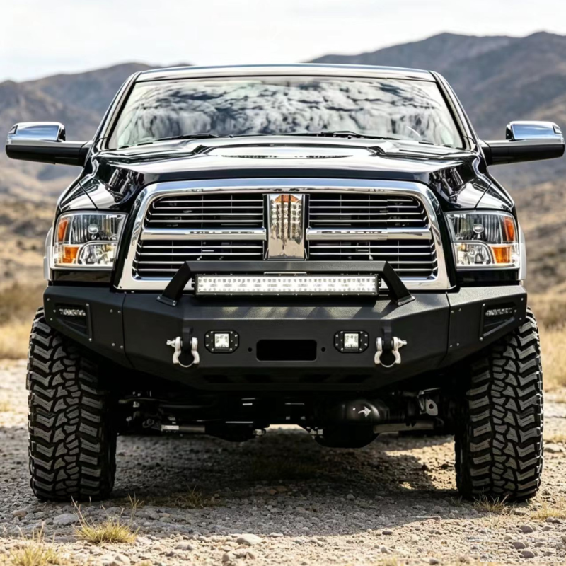 Heavy-duty_Steel_Front_Bumper_for_2010-2018_RAM_2500_3500_with_Winch_Plate_LED_lights_D-Rings_Sensor_Holes-02