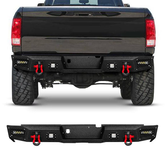 Rear Bumper for 2003-2009 RAM 2500丨3500 with LED lights & D-Rings & Sensor Holes-1