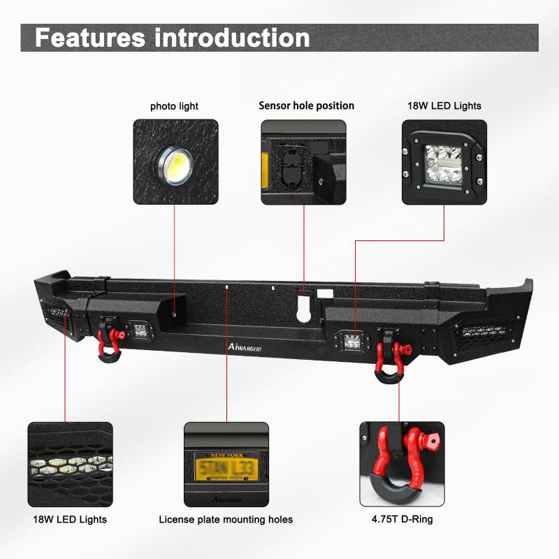 RearBumperfor2019-2022RAM1500withD-Rings_LEDLights_SensorHoles-3