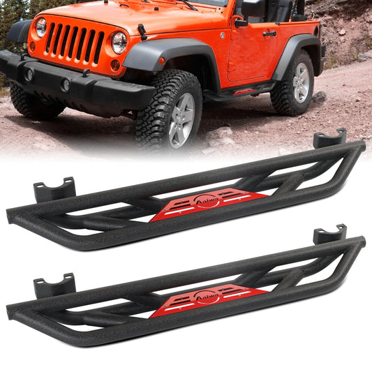 Steel Side Steps for 2007-2018 Wrangler JK 2-Door-1