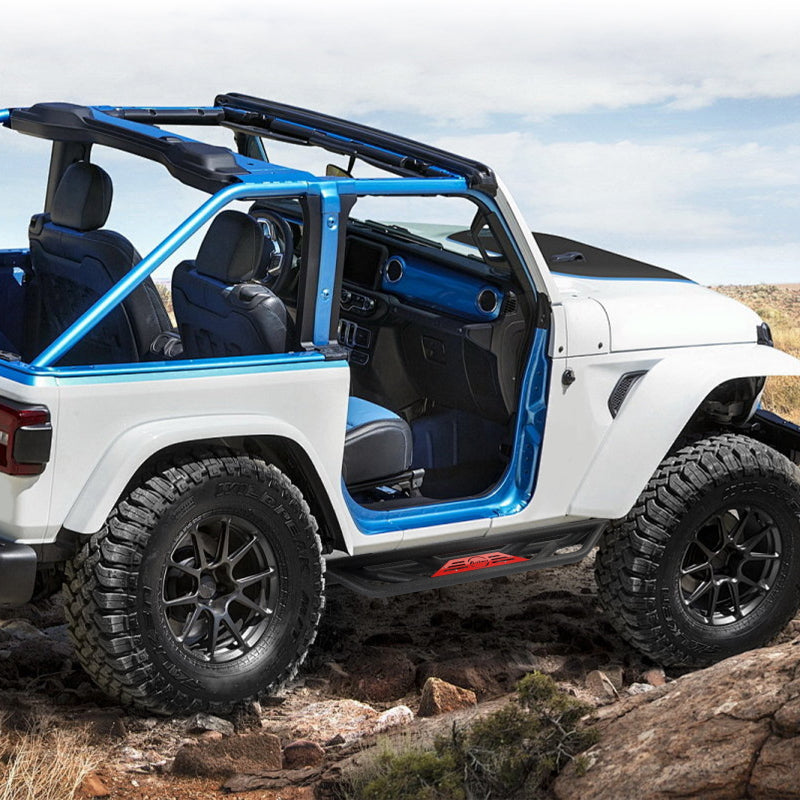 Steel Side Steps for 2007-2018 Wrangler JK 2-Door-8