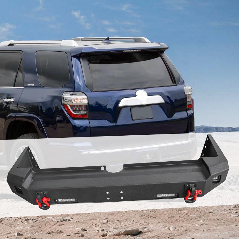 Steel Rear Bumper with LED Lights & D-Rings Fit 2015-2020 Toyota 4Runner-7