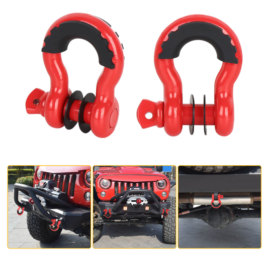 Universal D-Rings for Aftermarket Bumpers | Fits Trucks, SUVs