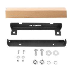 Universal Front License Plate Mount Bracket for Aftermarket Bumpers | Fits Trucks, SUVs & Jeep Wrangler/Gladiator